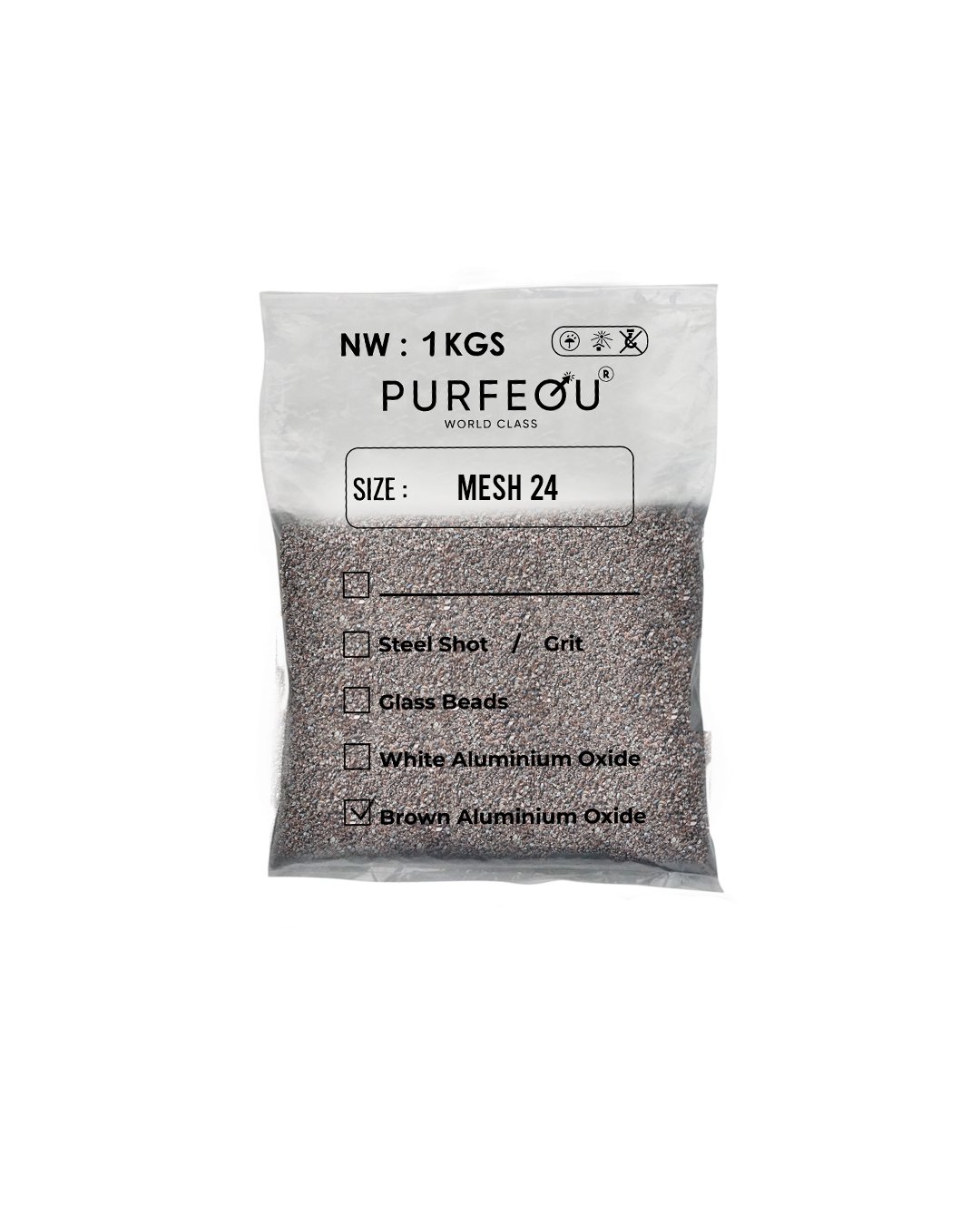 BROWN ALUMINIUM OXIDE GRADE C MESH 24 - Gambar 2