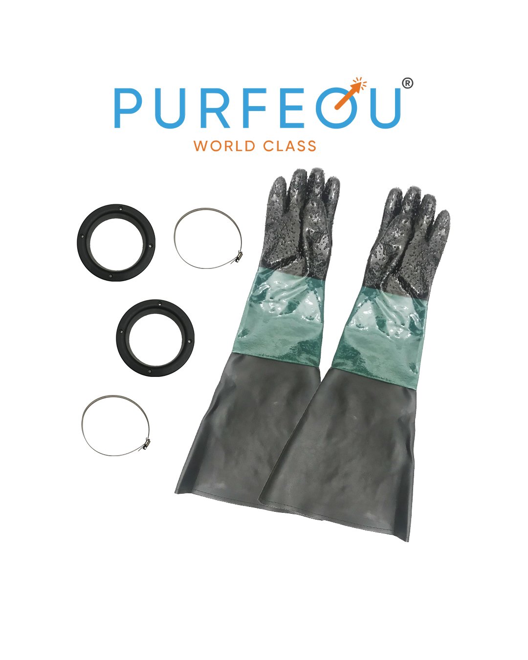 SARUNG TANGAN SANDBLASTING WITH RING & CLAMP