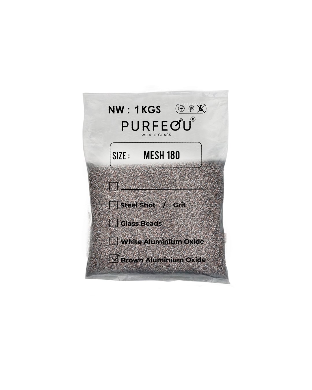 BROWN ALUMINIUM OXIDE MESH 180 SANDBLASTING PURFEQU - Gambar 4