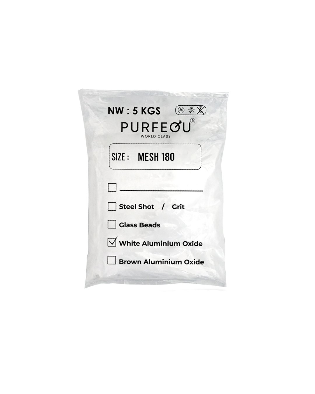 WHITE ALUMUNIUM OXIDE MESH 180 SANDBLASTING PURFEQU - Gambar 2