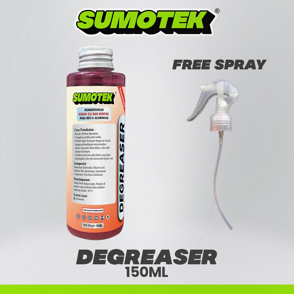 Degreaser Sumotek Cairan Pembersih Oli Gemuk Mesin 150 ML