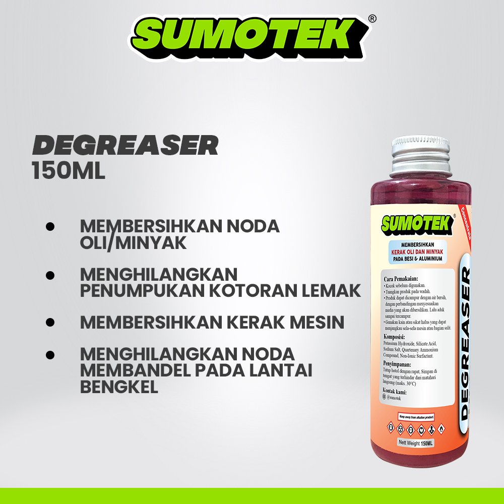 Degreaser Sumotek Cairan Pembersih Oli Gemuk Mesin 150 ML - Gambar 2