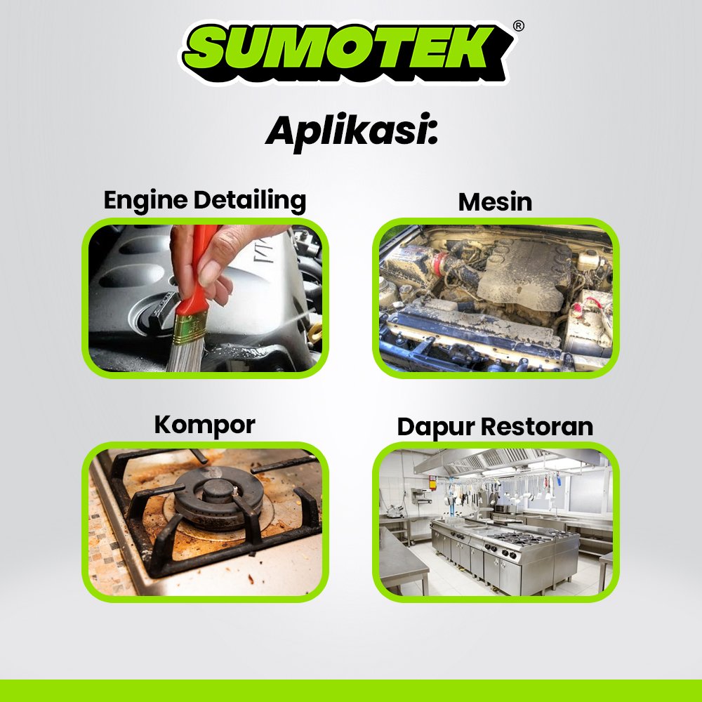 Degreaser Sumotek Cairan Pembersih Oli Gemuk Mesin 150 ML - Gambar 3