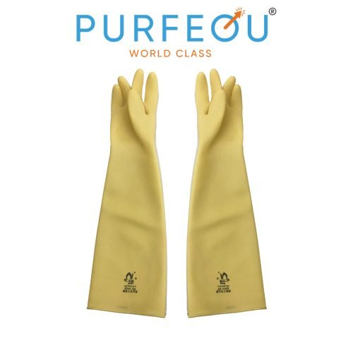 Sarung Tangan Latex Industrial Yellow Panjang 36cm, 45cm, 60cm