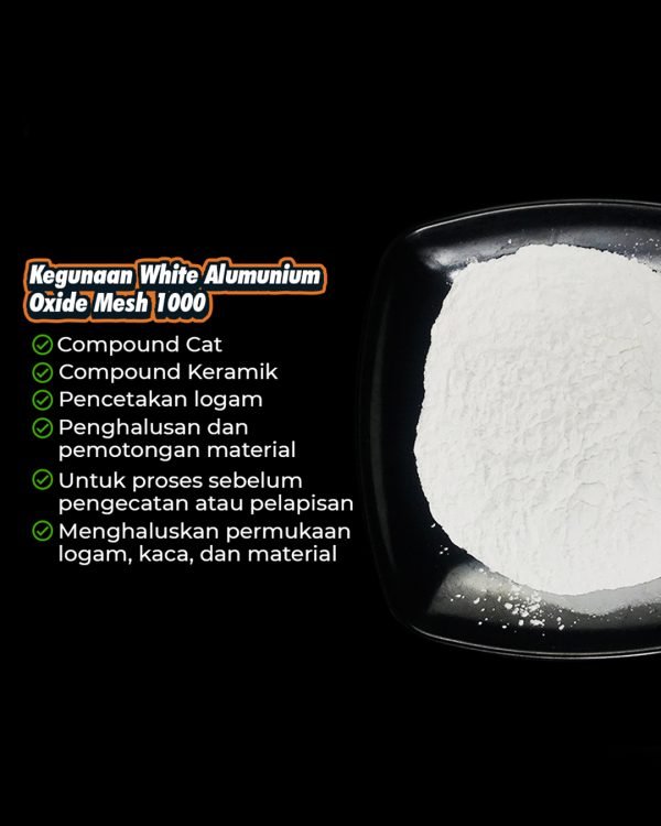 2 (18) WHITE ALUMUNIUM OXIDE MESH 1000 POLES