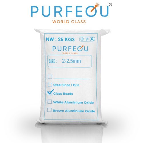 GLASS BEADS 2.0 -2.5 MM SANDBLASTING VAPOURBLASTING